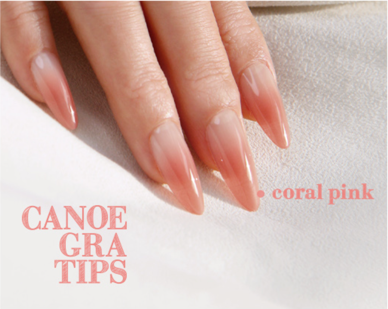 DIAMI - CANOE Gra Tips - Coral Pink & Mama Red