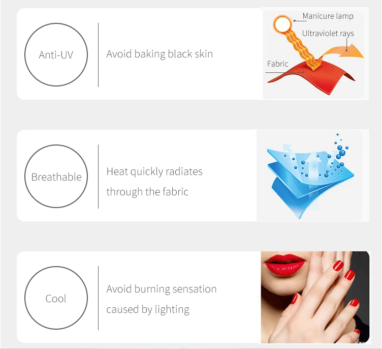 UV Shield Nail Glove - Lycra