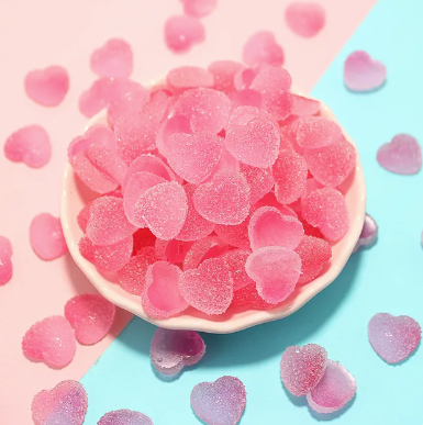 Gradient Heart Shaped Gummy Nail Art Charm