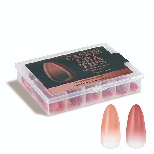 DIAMI - CANOE Gra Tips - Coral Pink & Mama Red