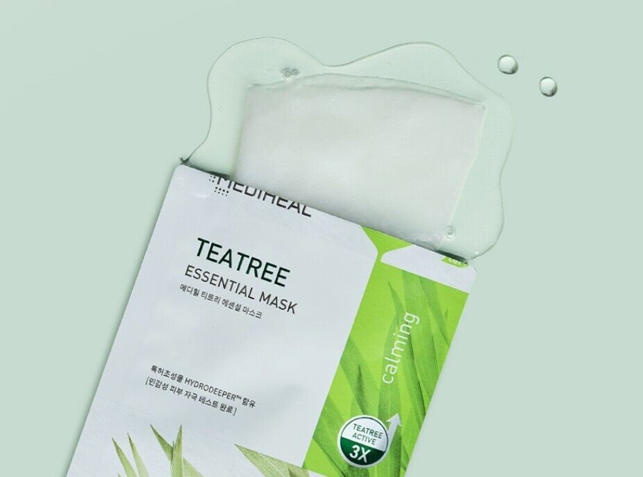 ★BESTSELLING★ Korean Sheet Mask - MEDIHEAL Tea Tree Essential Face Mask For All Skin Types