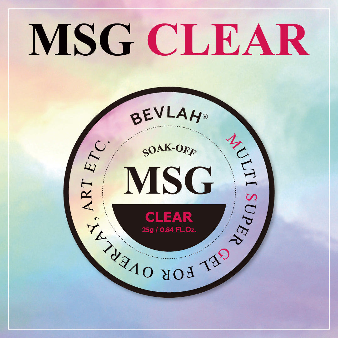 BEVLAH - MSG Clear Soak-Off Gel